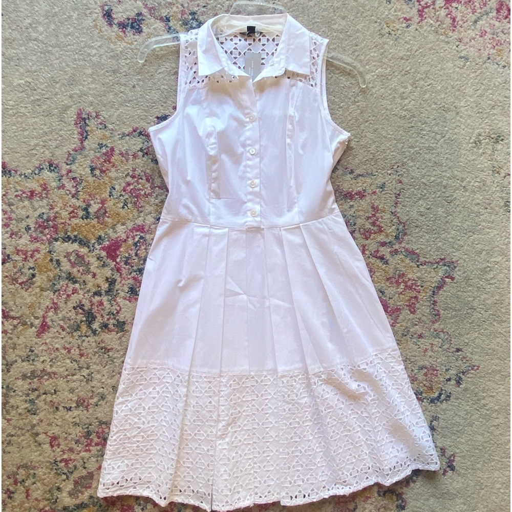 ❤️NWT Ann Taylor Pleated Cotton Dress